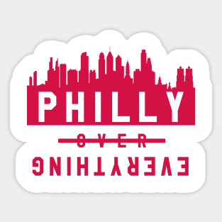 Philly over Everything - White/Red Sticker